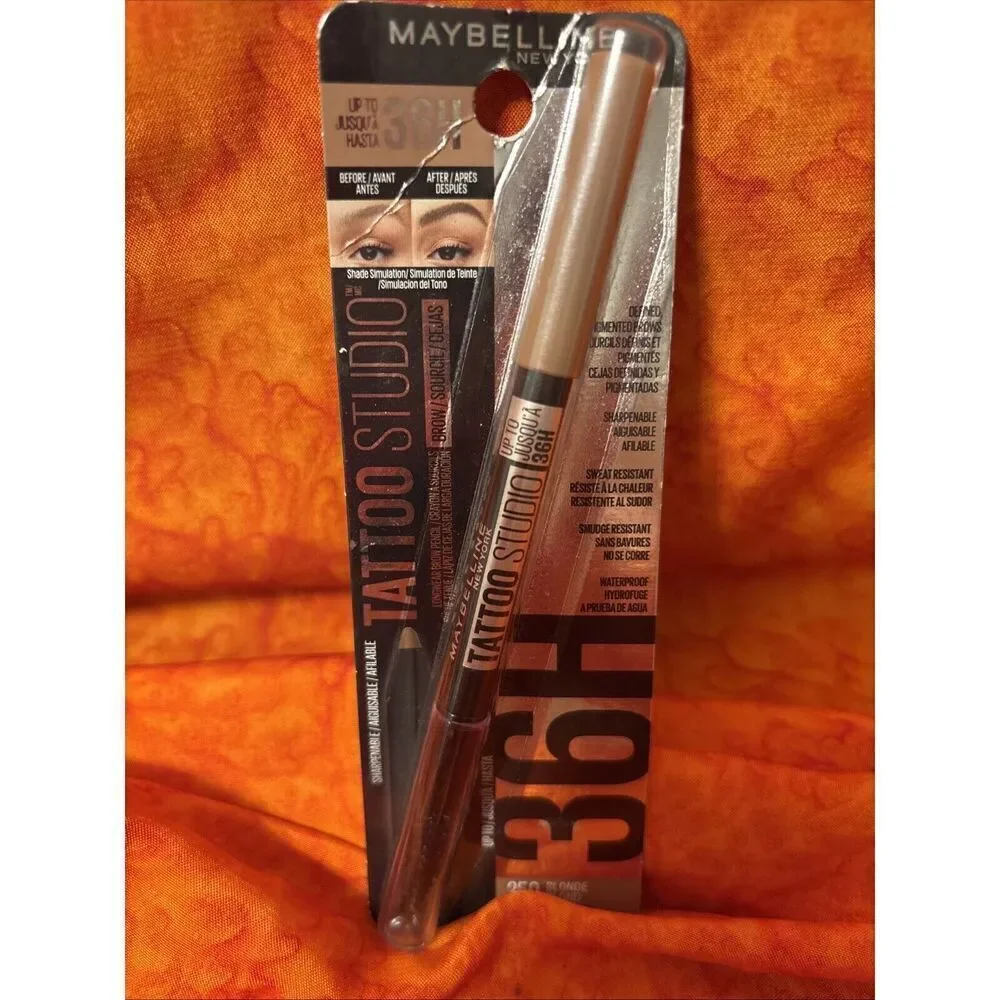 Maybelline~ 36 Hour Tattoo‎ Studio Brow Lift Stick~#250~Blonde~026oz~NIB